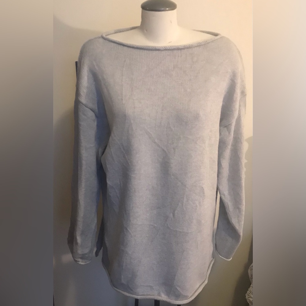 Aritzia- The Group- Dove Gray Oversized Cotton/Cashmere Sweater - Size Medium